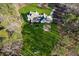 Aerial view of house, large backyard and driveway at 3505 Moss Landing Rd, Acworth, GA 30102