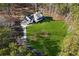 Aerial view of house with large backyard and trees at 3505 Moss Landing Rd, Acworth, GA 30102