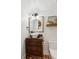 Charming powder room with unique sink and tile floor at 3505 Moss Landing Rd, Acworth, GA 30102