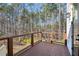 Private deck overlooking a wooded area at 3505 Moss Landing Rd, Acworth, GA 30102