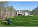 White farmhouse with large backyard and playset at 3505 Moss Landing Rd, Acworth, GA 30102