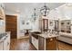 Kitchen features a copper farmhouse sink and breakfast nook at 3505 Moss Landing Rd, Acworth, GA 30102