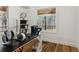 Home office with wood floors and view of private porch at 3505 Moss Landing Rd, Acworth, GA 30102