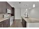 Bright kitchen with stainless steel appliances and granite countertops at 1080 Peachtree Ne St # 804, Atlanta, GA 30309