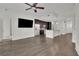 Spacious living room with open floorplan to kitchen at 1080 Peachtree Ne St # 804, Atlanta, GA 30309