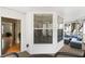 Covered porch with outdoor seating, string lights and a view to the exterior at 951 Glenwood Se Ave # 1201, Atlanta, GA 30316