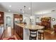 Gourmet kitchen with large island and breakfast bar at 201 Little River Way, Woodstock, GA 30188