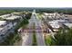 Aerial view of Peachtree Corners shopping area and road at 5259 Marston Rd, Atlanta, GA 30360