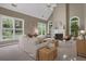 Bright living room featuring a fireplace and vaulted ceiling at 1215 Wynridge Xing, Alpharetta, GA 30005