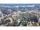 Aerial view of lakefront property and nearby town at 4392 Overlook Dr, Acworth, GA 30101