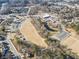 Aerial view showing a park with playground and open space at 4392 Overlook Dr, Acworth, GA 30101