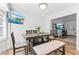 Bright dining area with table, bench, and bay window at 4392 Overlook Dr, Acworth, GA 30101