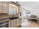 Bright kitchen with stainless steel appliances and granite countertops at 4392 Overlook Dr, Acworth, GA 30101