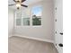 Simple bedroom with neutral walls, carpet, and ceiling fan at 89 Batten Board Way, Woodstock, GA 30189