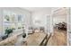 Home office with window seating and view into the dining room at 2044 Garvin Rd, Acworth, GA 30101