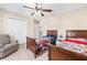 Spacious bedroom with two twin beds and ample closet space at 7434 Woodruff Way, Stone Mountain, GA 30087