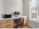 Built-in home office with quartz countertop and wood cabinets at 1358 Pavilion Se Ct, Atlanta, GA 30316