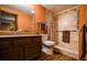Well-lit bathroom with large shower and vanity at 1800 Clairmont Lk # 413, Decatur, GA 30033