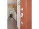 View of the interior entry door and staircase at 413 Delancy Dr, Woodstock, GA 30189