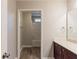 Well-appointed bathroom with tub/shower combo and vanity at 551 Garden View Ct, Lawrenceville, GA 30046