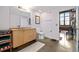 Modern bathroom with light wood vanity and concrete floor at 170 Boulevard Se # H-221, Atlanta, GA 30312