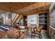 Open dining area with built-in shelving and a cozy atmosphere at 170 Boulevard Se # H-221, Atlanta, GA 30312