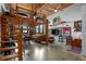 Open loft living space with exposed brick, wood beams, and a unique design at 170 Boulevard Se # H-221, Atlanta, GA 30312