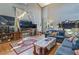 Open living area with high ceilings, hardwood floors, and large windows at 2046 Kinridge Ct, Marietta, GA 30062