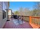 Outdoor deck with seating, grill, and railing, offering a relaxing space with scenic views at 1565 Horseshoe Creek Ln, Cumming, GA 30041