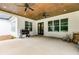 Spacious covered patio with built in grill at 350 Taylor Path, Dallas, GA 30157
