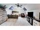 Charming bedroom with rustic wooden bed frame and TV at 350 Taylor Path, Dallas, GA 30157