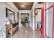 Bright entryway with hardwood floors and rustic wooden accents at 350 Taylor Path, Dallas, GA 30157