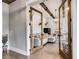 Open living room with exposed beams and rustic accents at 350 Taylor Path, Dallas, GA 30157