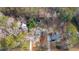 Aerial view showing house location and surrounding area at 613 Dover St, Marietta, GA 30066