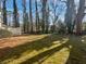 A grassy backyard with mature trees providing shade and privacy at 2268 Turtle Club Ne Dr, Marietta, GA 30066