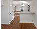 Open-concept living space with a breakfast bar and fireplace at 2268 Turtle Club Ne Dr, Marietta, GA 30066
