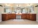Large bathroom with double vanity and plenty of cabinet space at 4851 Planters Walk, Douglasville, GA 30135