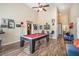 Game room with pool table, bar area, and access to a home theatre at 4851 Planters Walk, Douglasville, GA 30135