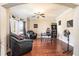 Bright home office features hardwood floors, built-in shelving, and ample natural light at 4851 Planters Walk, Douglasville, GA 30135