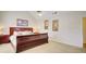 Main bedroom with a sleigh bed and high ceilings at 729 River Bridge Dr, Lawrenceville, GA 30046