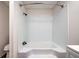 Clean bathroom with shower/tub combo at 1326 Elm Cir, Stockbridge, GA 30281