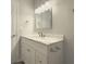 White bathroom vanity with marble countertop at 601 Ashton Ln, Lawrenceville, GA 30044