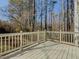 Wooden deck overlooking a wooded backyard at 601 Ashton Ln, Lawrenceville, GA 30044