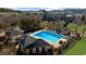 Aerial view of community pool and surrounding amenities at 2022 Heathermere Way, Roswell, GA 30075