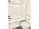 Clean bathroom with shower/tub combo and toilet at 111 Cassville-White, Cartersville, GA 30121