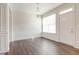 Bright dining room with hardwood floors and a chandelier at 2429 Sardis Chase Ct, Buford, GA 30519