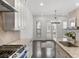 Modern kitchen with white cabinets, granite counters and stainless steel appliances at 4223 Deming Cir, Atlanta, GA 30342