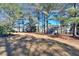 View of the large backyard and shed at 340 Annslee Cir, Loganville, GA 30052