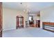 Dining room with a chandelier and hardwood floors at 340 Annslee Cir, Loganville, GA 30052