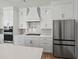 Modern kitchen with white cabinets and stainless steel appliances at 4074 Hosch Retreat Dr, Buford, GA 30519